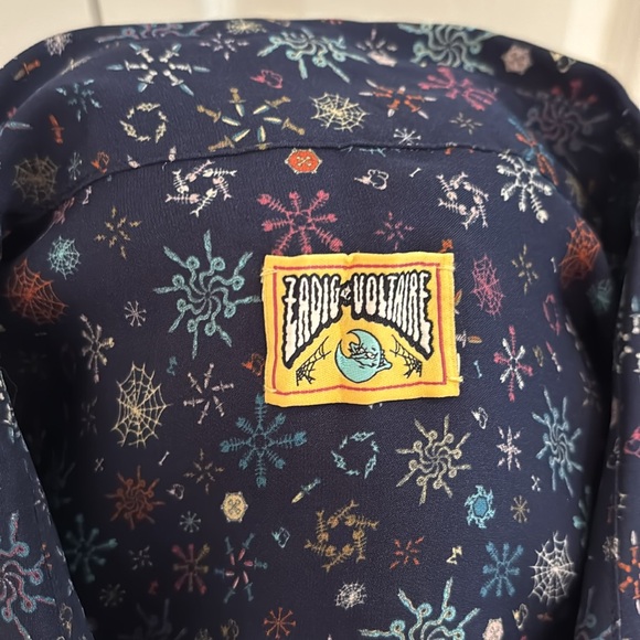 Zadig and Voltaire Sigmund Print 100% Silk Shirt in US Size XS/EUR size 44. - Picture 10 of 13